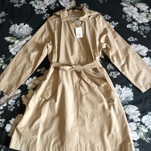 NWT khaki trench coat XXL